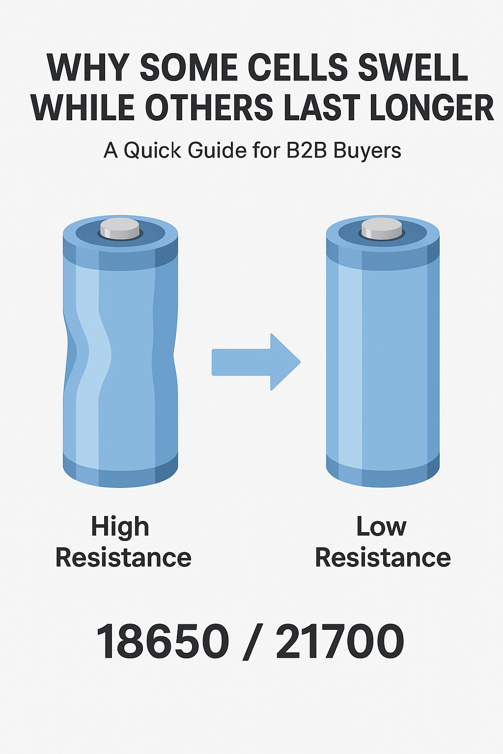 Latest company blogs about Why Some 18650 / 21700 Cells Last Longer While Others Swell Quickly