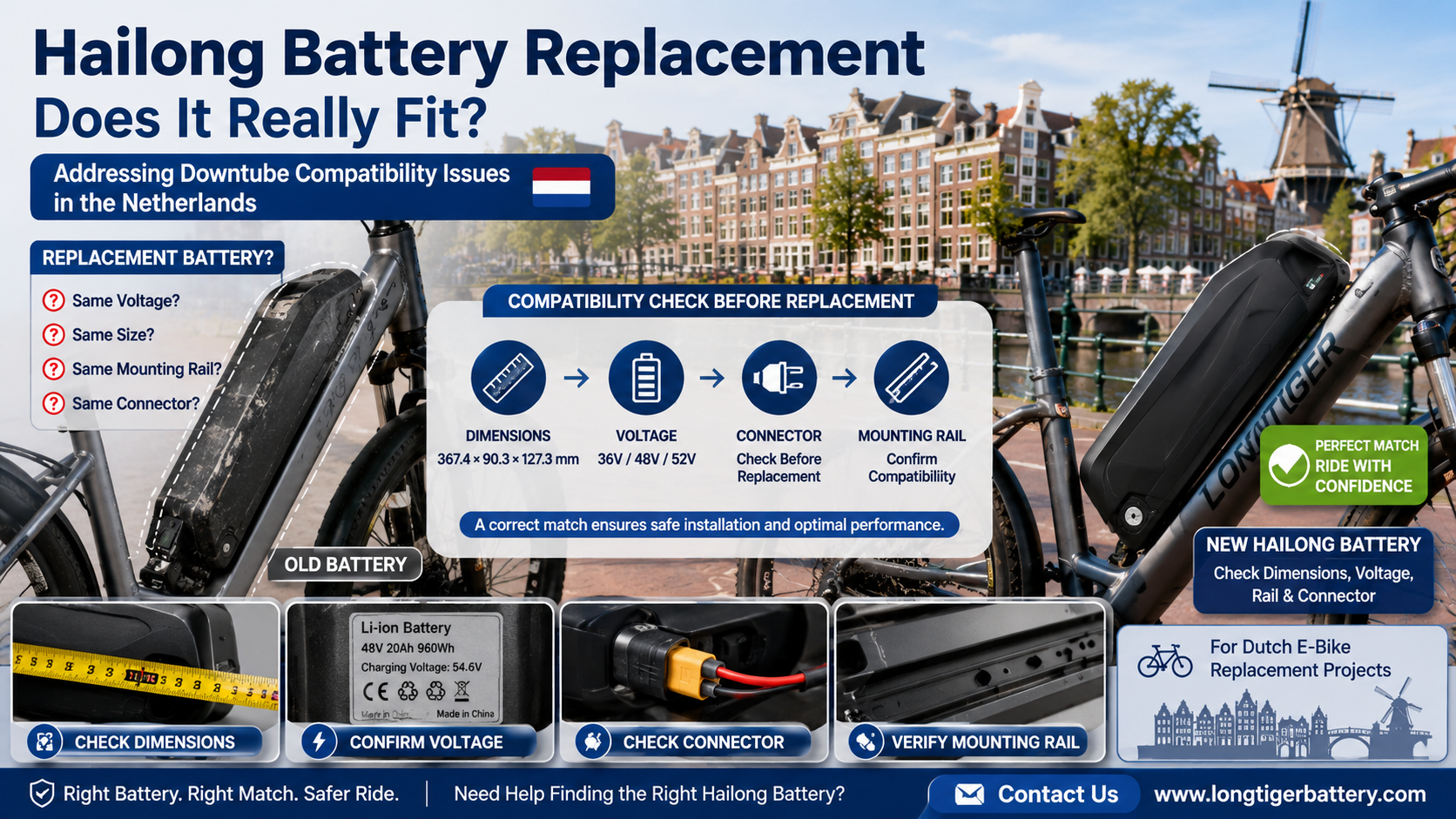 Latest company blogs about Hailong Ebike Battery Replacement in the Netherlands: How Can Downtube Compatibility Issues Be Addressed?