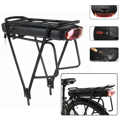 Lithium Ion Rear Rack Battery 36V 48V 10Ah 13Ah For Electric Bicycle