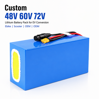 Comprar Paquete de baterías de iones de litio de 48V/60V 13Ah-21Ah con 18650 células personalizadas para scooters eléctricos y bicicletas eléctricas Fabricación en línea